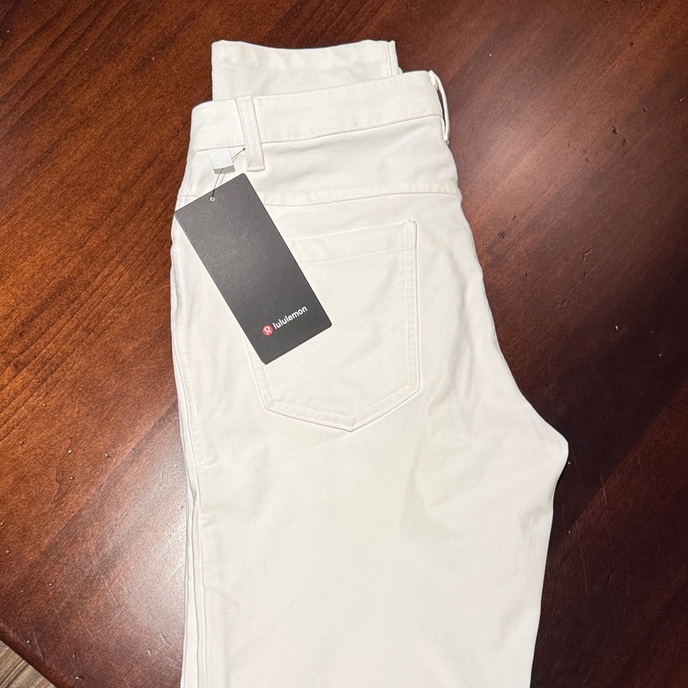 Lululemon Athletica -White ABC Slim Pant
